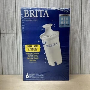Paquete de seis (6) filtros de repuesto para jarra de agua Brita - caja sellada nueva - Imagen 1 de 4