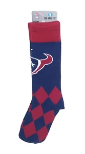 NFL Houston Texans Licensed Crew Socks Mens Sz 5-12 Womens Sz 6-11 Unisex - Picture 1 of 4