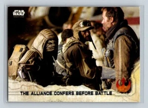 2016 Topps Star Wars Rogue One Serie 1 #87 The Alliance Confers Before Battle - Imagen 1 de 2