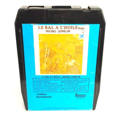 Michel Lemelin 8Track Stereo Tape Bonanza Folklore Instrumental Le Bal A L'Huile - Image 1 of 4