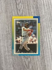 1990 Topps League Leaders Glossy Minis - Ivan Calderon #11