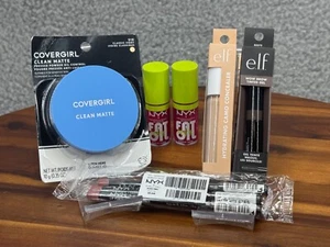Elf Wow Brow Elf Concealer NYX Lip Drip NYX Lip Liner Covergirl Powder Mixed Lot - Picture 1 of 5