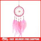 5Pcs Handmade Dream Catcher With Feather Wall Car Home Hanging Decor Pink