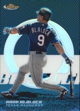 2005 (RANGERS) Finest Refractors Blue #2 Hank Blalock /299