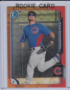KYLE NEGRO NOVATO TARJETA Cubs 2015 Bowman cromo RARO NARANJA WAVE REFRACTOR RADIOCONTROL - Imagen 1 de 2
