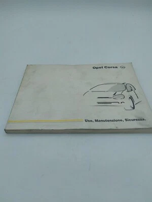 Libretto Manuale Uso Manutenzione Sicurezza Opel Corsa  Auto Epoca Ricambi - Immagine 1 di 4