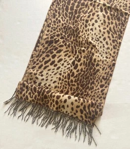 LORD & TAYLOR Schal Leopardenmuster Braun Made in Germany - Bild 1 von 3