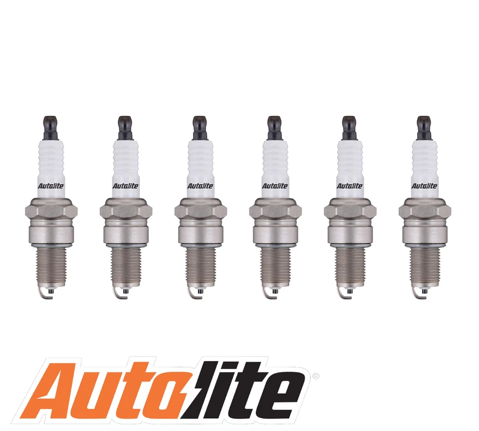 AUTOLITE COPPER SPARK PLUGS - for Ford Fairlane ZL EFI 4.1L 6 Cyl (250ci) - image 1 of 1