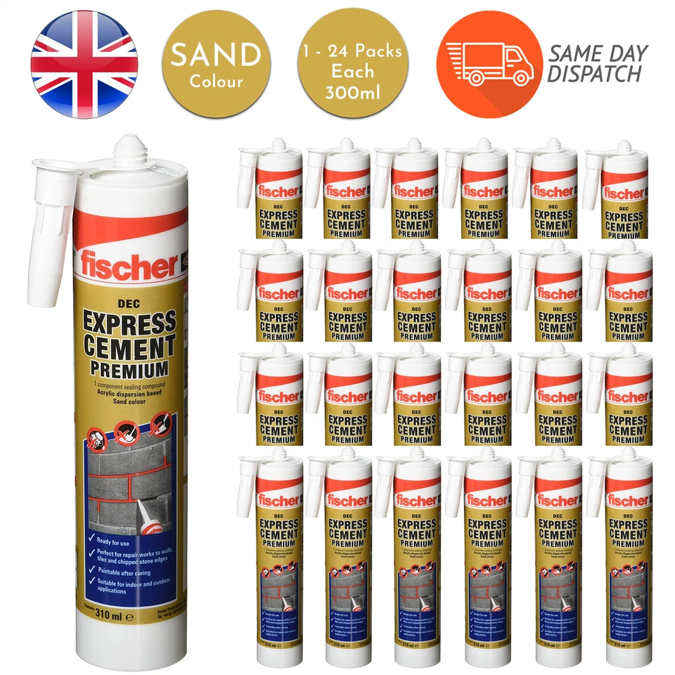 Fischer Express Cement Ready Mix For Repairing Chipped Edges Roof Tiles
