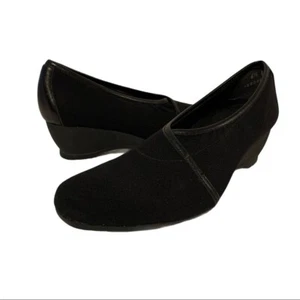 Munro American Dana Black Comfort Wedges 6.5 - Picture 1 of 12