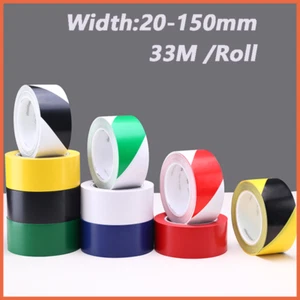 20mm-150mm Caution Tapes PVC Roll Safety Warning Hazard Tape Colorful Floor Tape - Picture 1 of 9