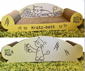 Lagerverkauf/Restbestand Katzen Kratz-Couch: Design Gelb
