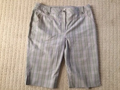 CUTTER & BUCK SIZE 4 PLAID CASUAL ~ GOLF ~ SHORTS COTTON BLEND S-37 - Image 1 of 4