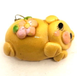 3D Ceramic Pig Fridge Magnet 1 7/8" X 1 1/4" X 1" (J13) - Picture 1 of 3