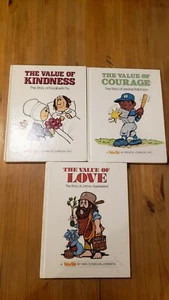 Lot Of 3 " Value Of " Books Spencer Johnson Homeschool Vintage Values - Picture 1 of 5