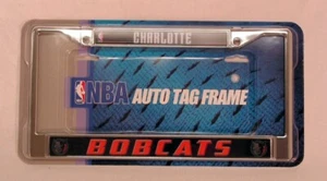 Charlotte Bobcats NBA Chrome Metal License Plate Frame FREE US SHIPPING - Picture 1 of 5