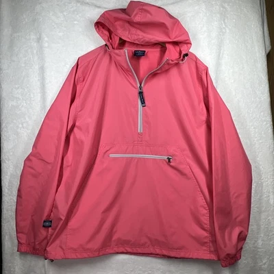 Pullover Charles River Apparel Mujer XL Rosa 1/2 Cremallera 100% Poliéster Cortavientos Foto 1 de 4