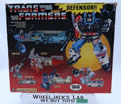 Figura de acción italiana Defensor Protectobot Combiner Transformers 1987 GiG Foto 1 de 4