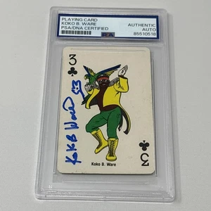 1988 WWF Superstars Koko B  Ware Signed Autograph Card PSA DNA - Picture 1 of 3