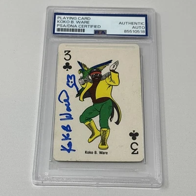 1988 WWF Superstars Koko B  Ware Signed Autograph Card PSA DNA - Image 1 of 3