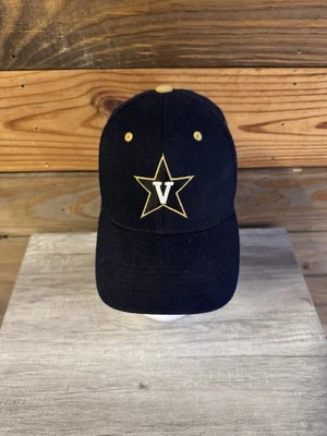Vanderbilt Commodores Top of the World M-XL Flex Stretch Fitted Hat Black - Image 1 of 4