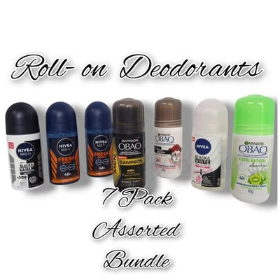 Paquete surtido de 7 desodorantes Rollon Nivea para hombres Obao mujeres Dama Y Caballero Foto 1 de 4