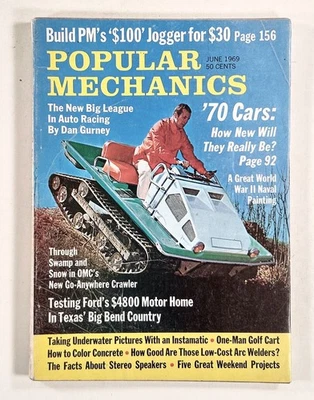 1969 Jun POPULAR MECHANICS auto-gyro flying FORD MOTOR HOME amphibious crawler - Image 1 of 4
