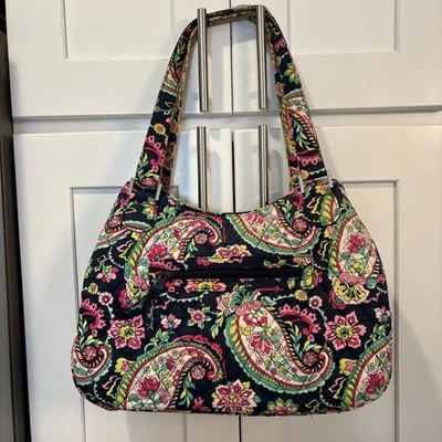 Vera Bradley 单肩包 钱包 Emily 挎包 花瓣佩斯利手提包 — 第 1/4 张图片