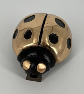 Vtg Brass Lady Bug Door Knocker Heavy - Picture 1 of 3