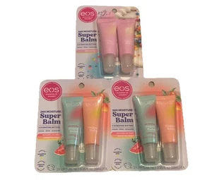 Eos 24H Moisture Super Balm birthday cake, And 2 Watermelon Frose Mango Melonade - Picture 1 of 4