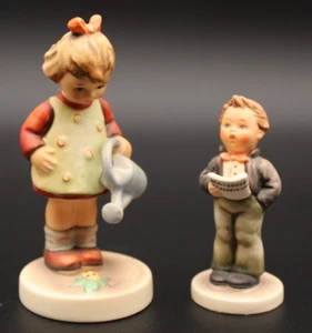 Vtg Goebel Hummel Figurines (lot of 2) "Little Gardner" & "The Soloist" - Picture 1 of 3