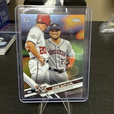 2017 Topps Chrome Update - All-Star Jose Altuve #HMT45 1/1 💥 Topps OG ‘25 - Image 1 of 2