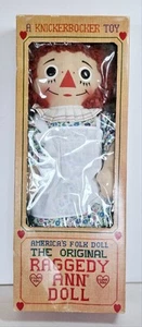 Poupée The Original Raggedy Ann "I LOVE YOU" par Knickerbocker Toy 1968 Taiwan MIB - Photo 1/24