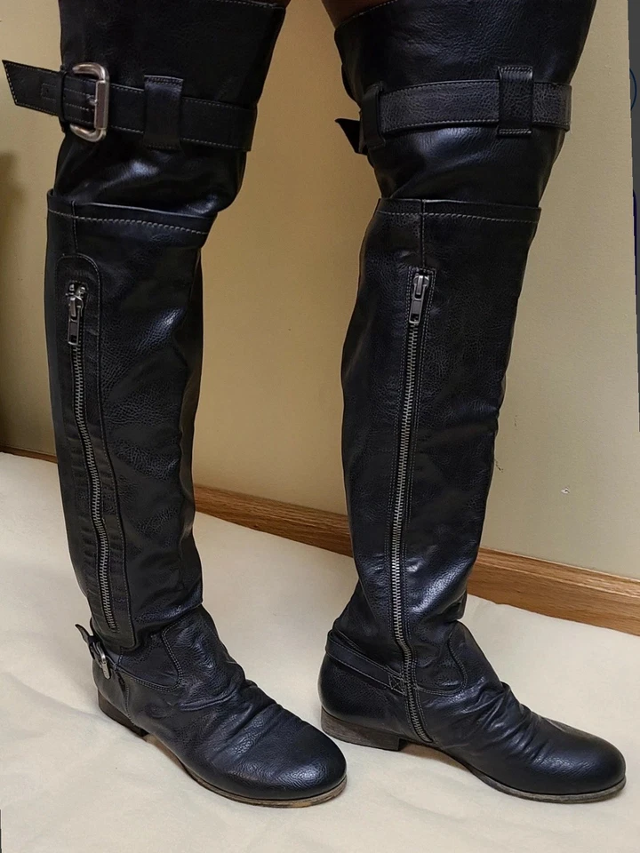 Baker's knee high black boots, size 7 M - Image 1 of 1