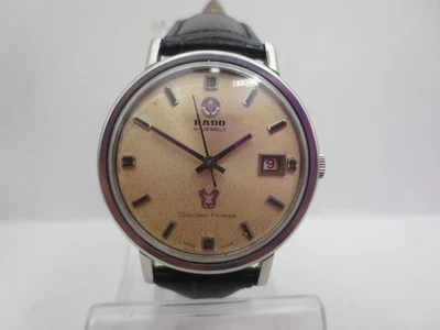 VINTAGE RADO GOLDEN HORSE 41JEWELS DATE STAINLESS STEEL AUTOMATIC MENS WATCH - Image 1 of 4