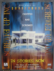 PÓSTER PROMOCIONAL HIP HOP RAP VINTAGE 2001 PICADO Y ATORNILLADO INC LO MEJOR DE SUAVEHOUSE RAP - Imagen 1 de 6