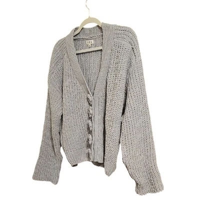 POL Light Gray Women's Cardigan — 第 1/4 张图片