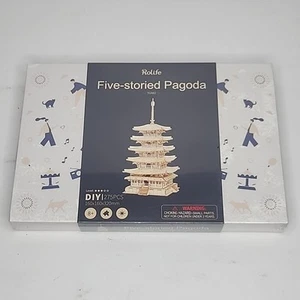 Robotime 275pcs DIY 3D Five-storied Pagoda Wooden Puzzle - Picture 1 of 9