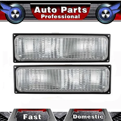 TYC Turn Signal/Parking Light Lens and Housing Front Set 2PCS For C1500 1988-89 - Image 1 of 4