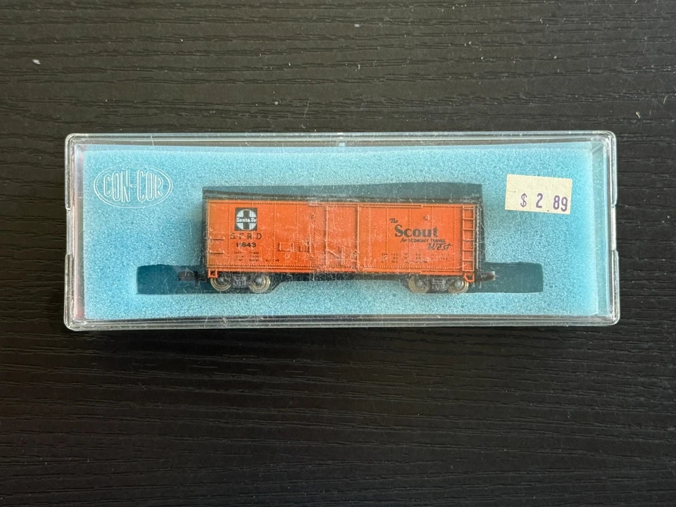 N Con-Cor 1052A Reefer Santa Fe SCOUT SFRD 11843 - ME1730 - Image 1 of 2