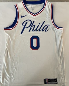Nike Tyrese Maxey Philadelphia 76ers White Swingman Jersey Sz 52 - Picture 1 of 8