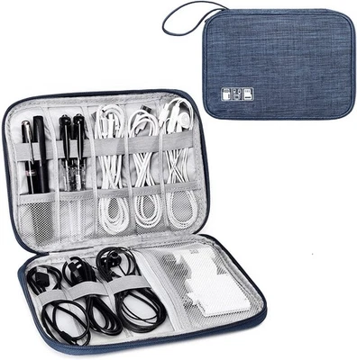 Cable Organizer Bag Travel Storage Bag USB Charger Cable Portable Waterproof - Image 1 of 4