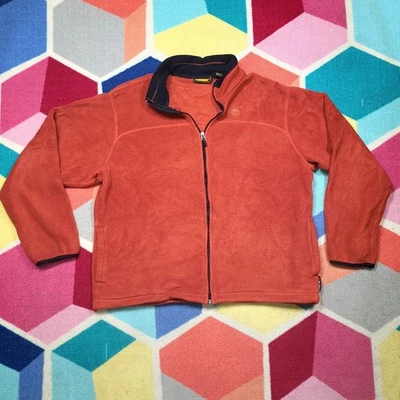 Timberland Fleece Jacket Full Zip Orange Polartec Outerwear Mens XL - Image 1 of 4