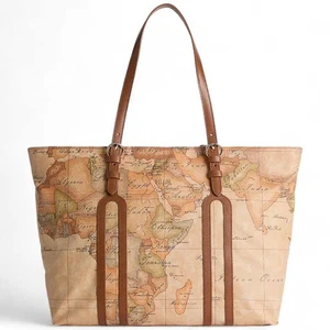 Original ALVIERO MARTINI 1° CLASSE Tote Soft Female Geo Brown - LD34-S578-0548 - Bild 1 von 4