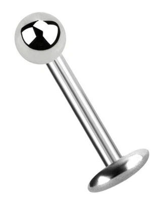 Titolare Piercing Titanio Gioielli Labret Stud 1,6Mm Con Palla A Vite - Immagine 1 di 4