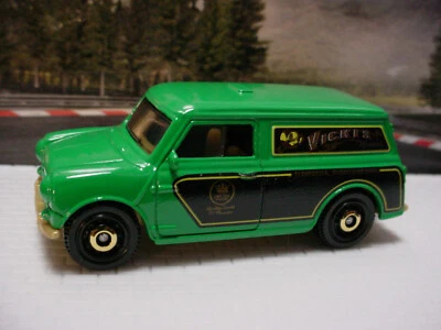 2023 MBX WAGONS II 1985 AUSTIN MINI VAN 💥Green;Vicki's Flowers 💥Matchbox Loose - Image 1 of 4