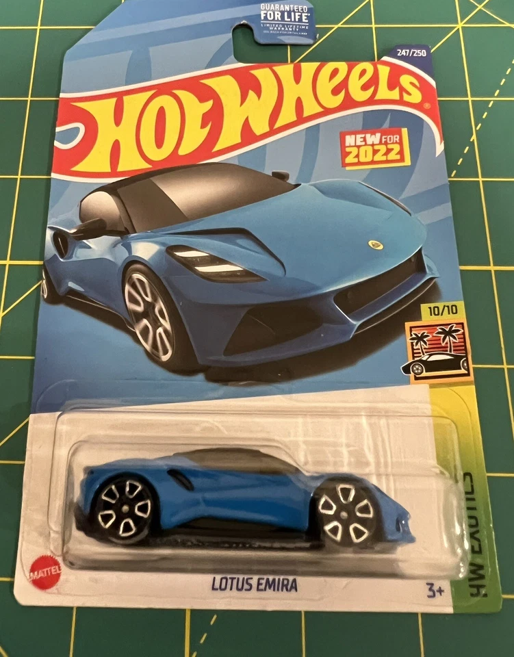 2022 HOT WHEELS LOTUS EMIRA HW EXOTICS 10/10 NEW FOR 2022 SENECA BLUE - Image 1 of 1