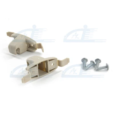 2 soportes de clip para visera de sol beige para BMW E46 323i 323Ci 325i 325Ci 325xi M3 Foto 1 de 4