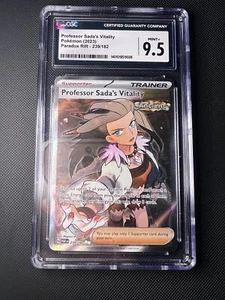 Pokémon TCG Professor Sadas Vitality Paradox Rift 239/182 Holo UR CGC 9.5 MINT+ - Picture 1 of 2