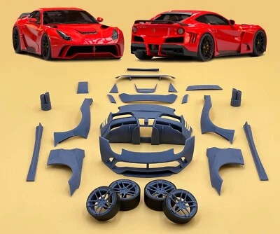 1:24 Scale F12 NOVITEC N-Largo-S Style Trankit For Ferrari Berlinetta - Image 1 of 4